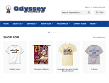 Tablet Screenshot of odysseyprintwear.com